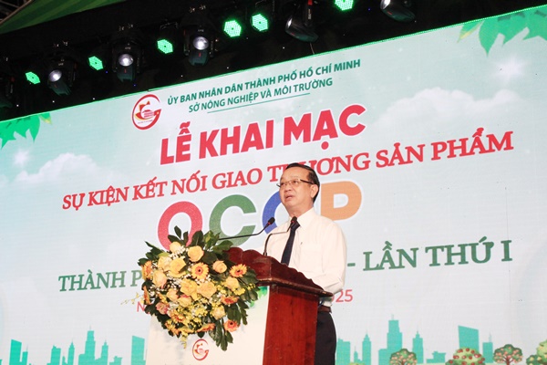 Phó Chủ tịch UBND TPHCM Bùi Minh Thạnh phát biểu tại sự kiện