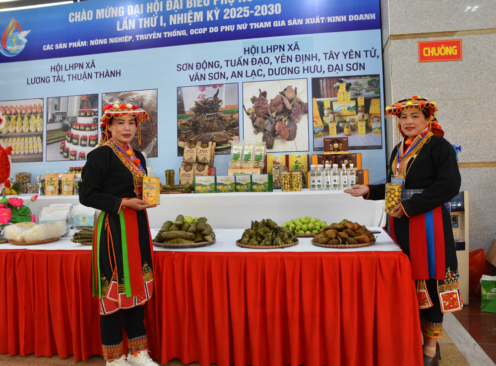 Trưng bày, kết nối tiêu thụ sản phẩm tiêu biểu tại Đại hội đại biểu Phụ nữ tỉnh Bắc Ninh