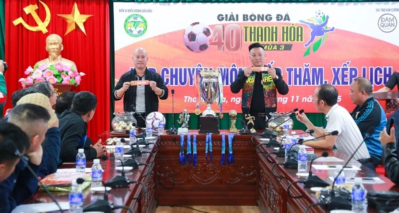 Giải bóng đá bảy người O40 tỉnh Thanh Hóa mùa thứ 3, năm 2025 thu hút 16 đội bóng tham dự