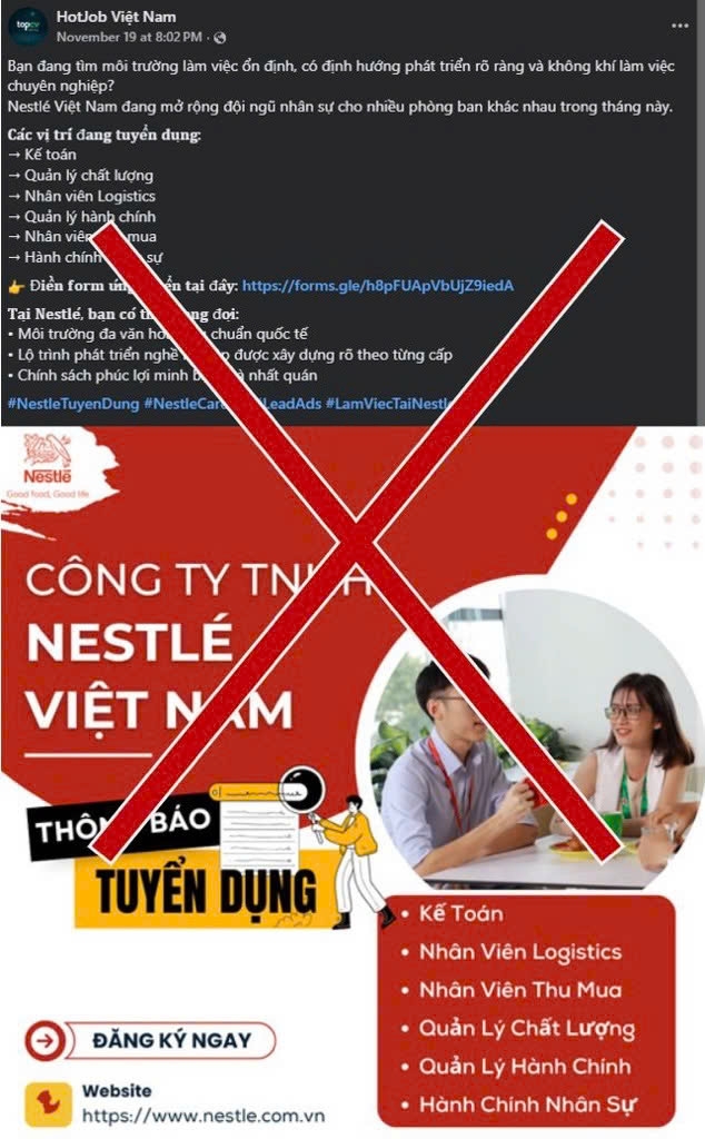 Thông tin giả mạo Thông tin giả mạo