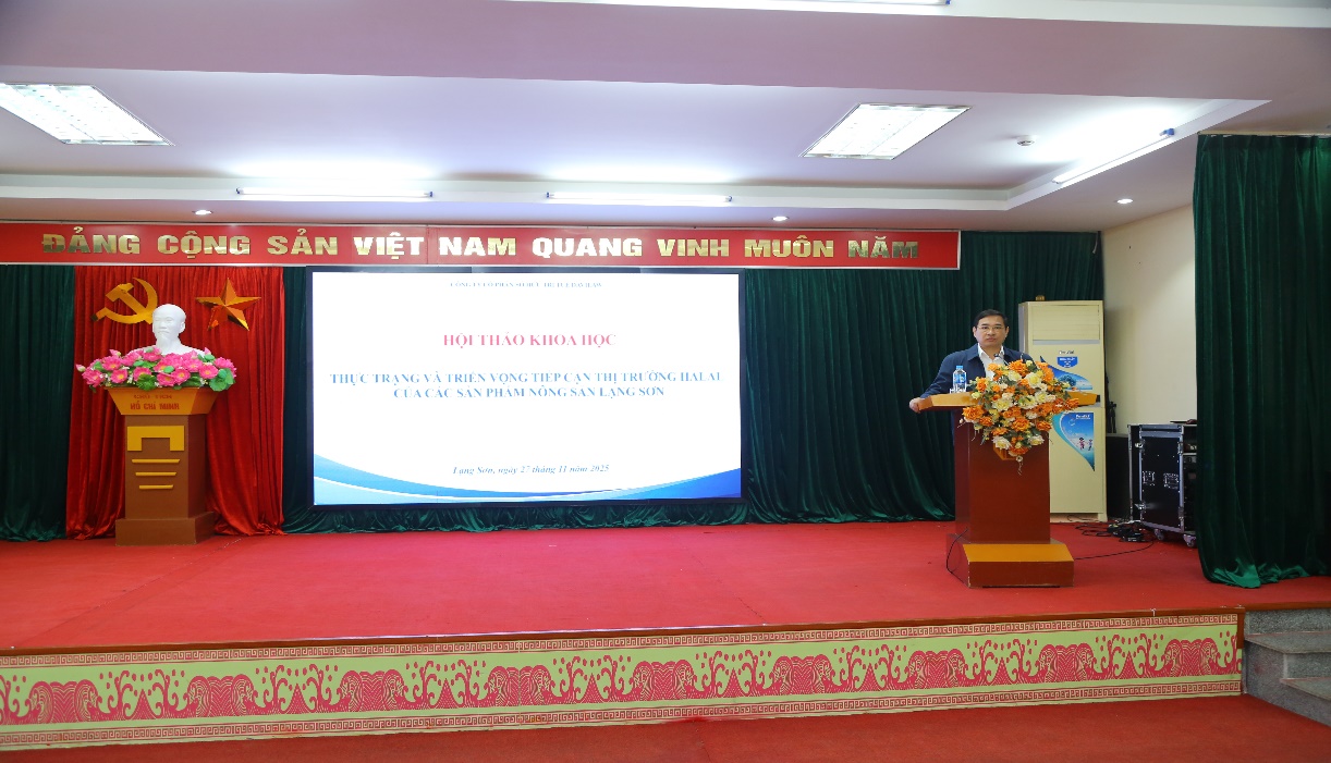 Trần Quốc Anh - Phó Giám đốc Sở KH&CN – Phát biểu khai mạc Hội thảo