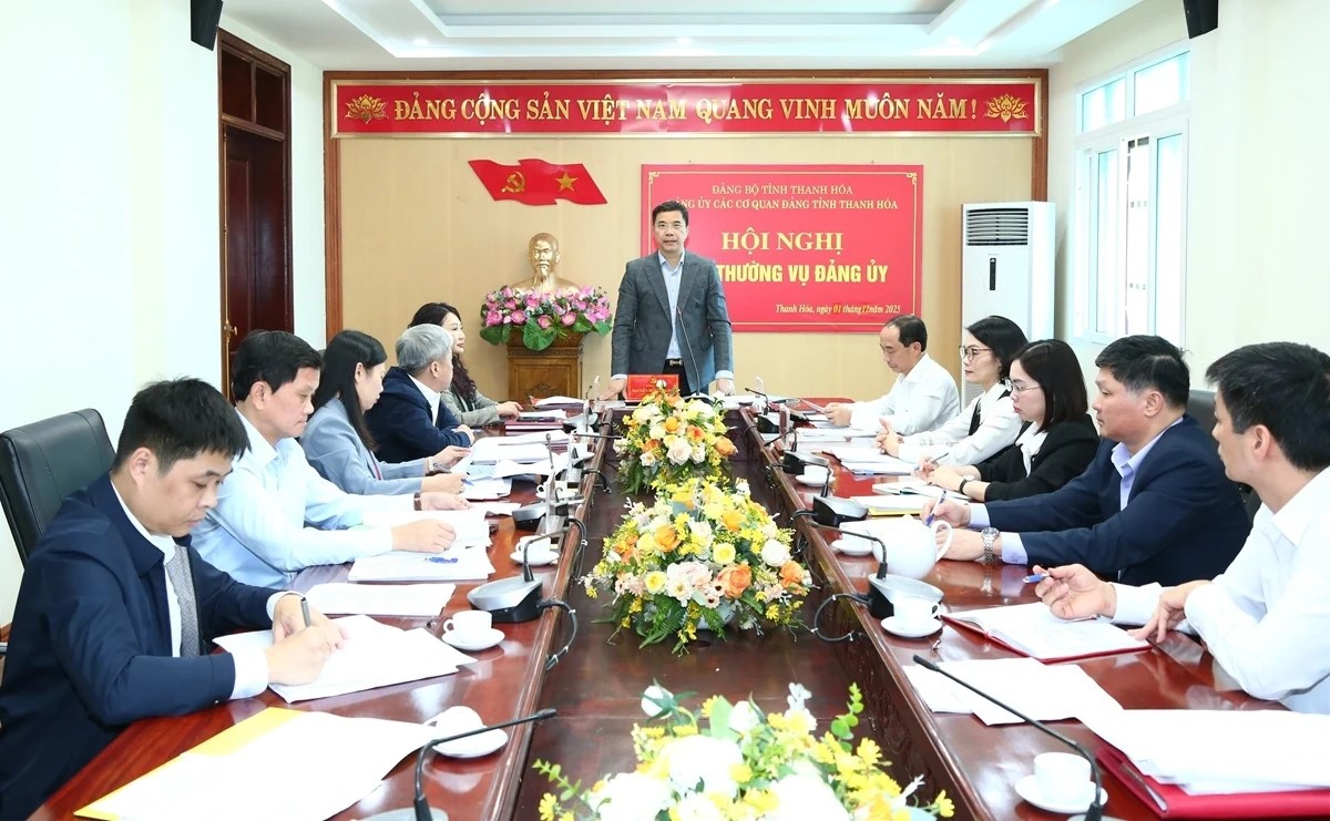 Hội nghị Ban Thường vụ Đảng ủy các cơ quan Đảng tỉnh Thanh Hóa cho ý kiến về nhiều nội dung quan trọng