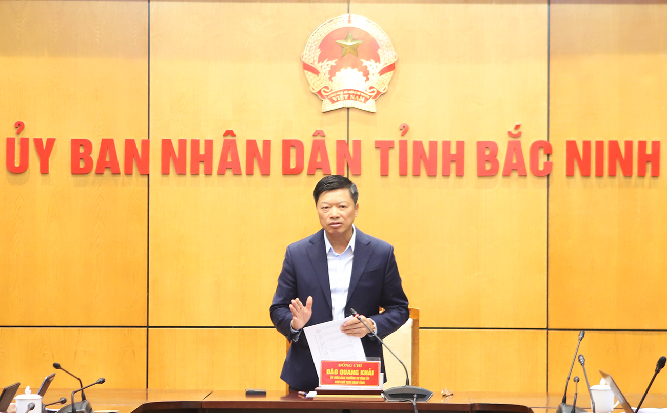 Phó Chủ tịch UBND tỉnh Đào Quang Khải kết luận hội nghị