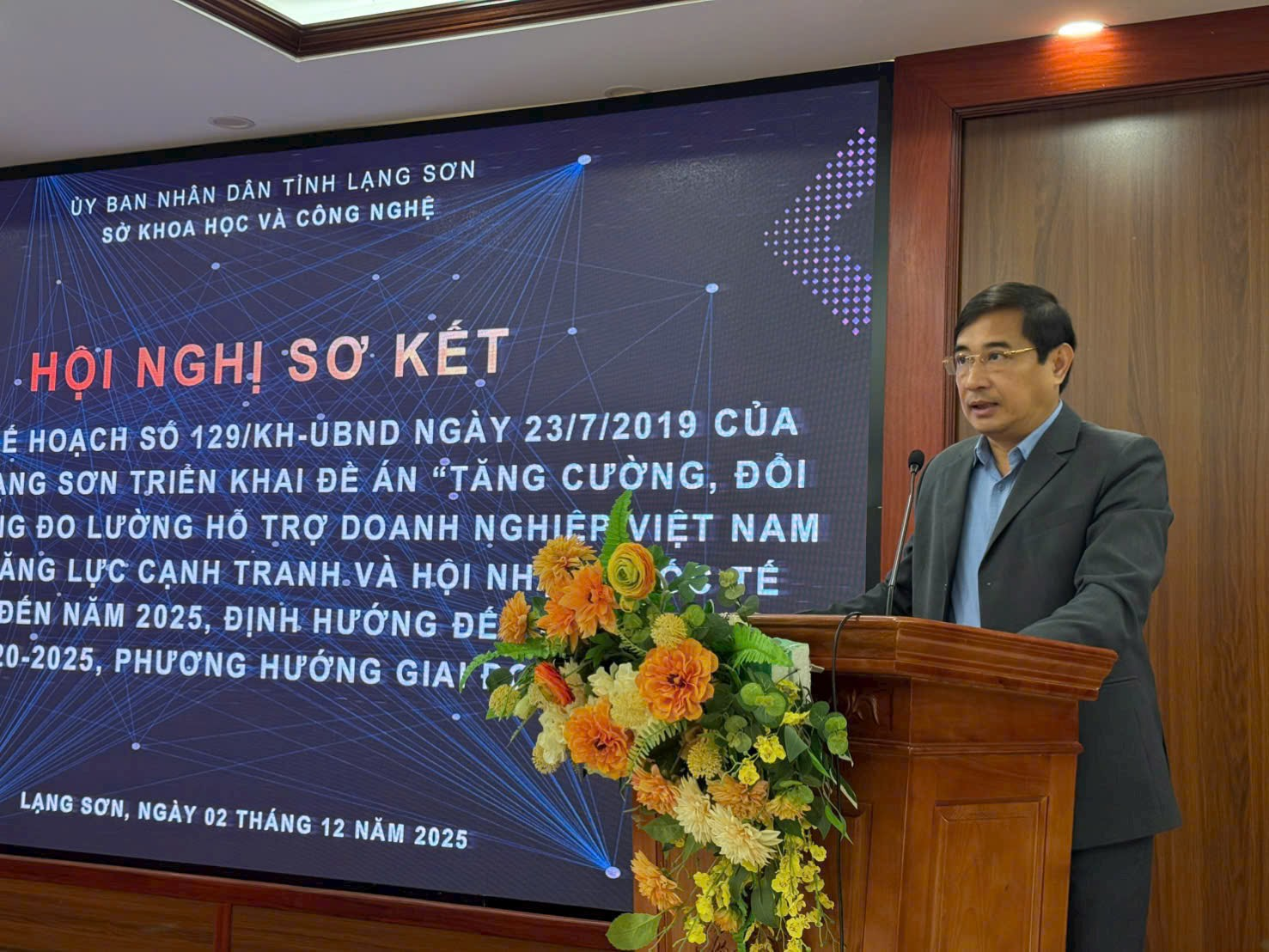 Lãnh đạo Sở Khoa học và Công nghệ phát biểu khai mạc Hội nghị