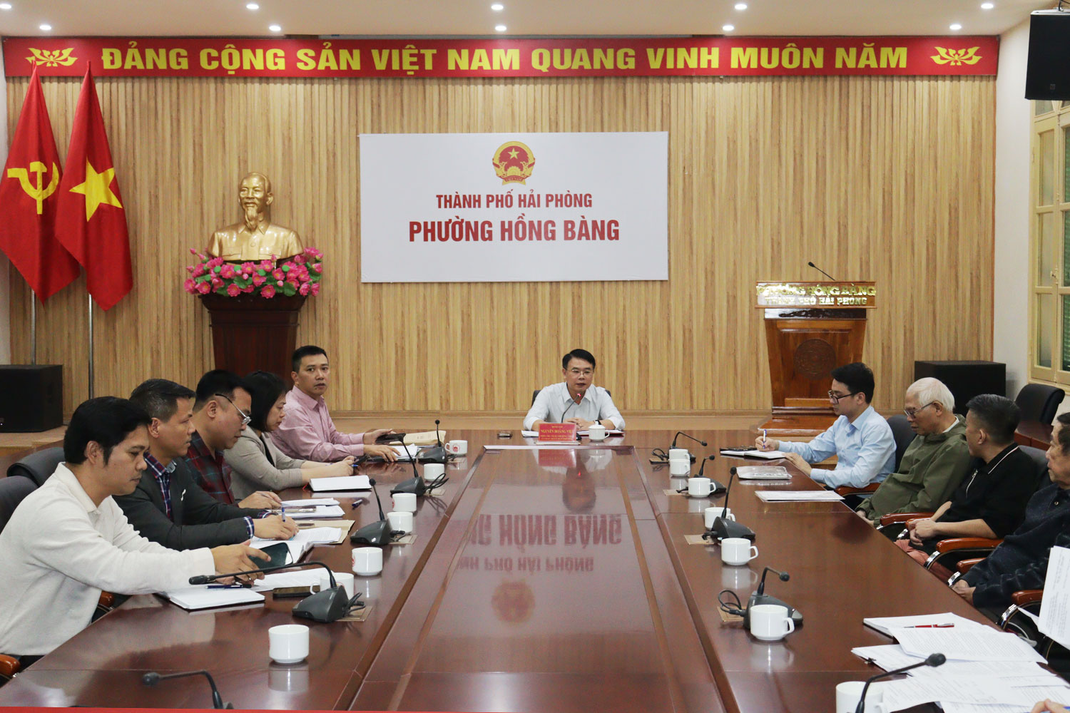 Phường Hồng Bàng đối thoại với tổ chức và cá nhân liên quan đến việc sử dụng nhà, đất thuộc tài sản công