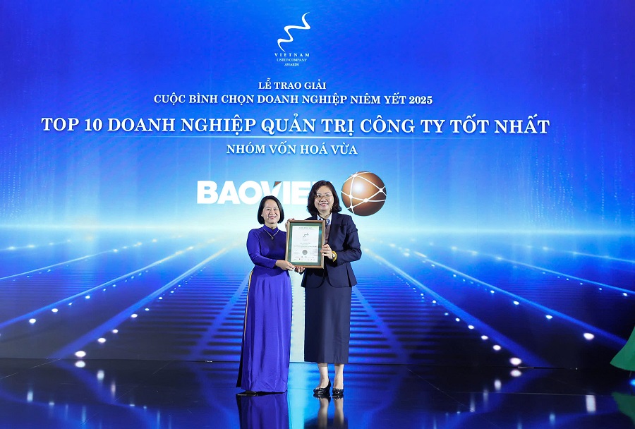 Bảo Việt: Top 10 Doanh nghiệp Quản trị Công ty tốt nhất và Giải Nhì Báo cáo phát triển bền vững