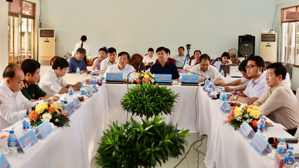 Quang cảnh buổi làm việc (Ảnh: Báo Tây Ninh)