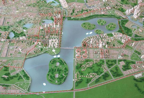 Phối cảnh hồ Sáu Vó.