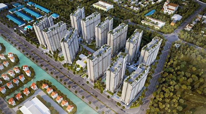 Phối cảnh dự án nhà ở xã hội Him Lam Phúc Lợi. Ảnh HLM. Phối cảnh dự án nhà ở xã hội Him Lam Phúc Lợi. Ảnh HLM.