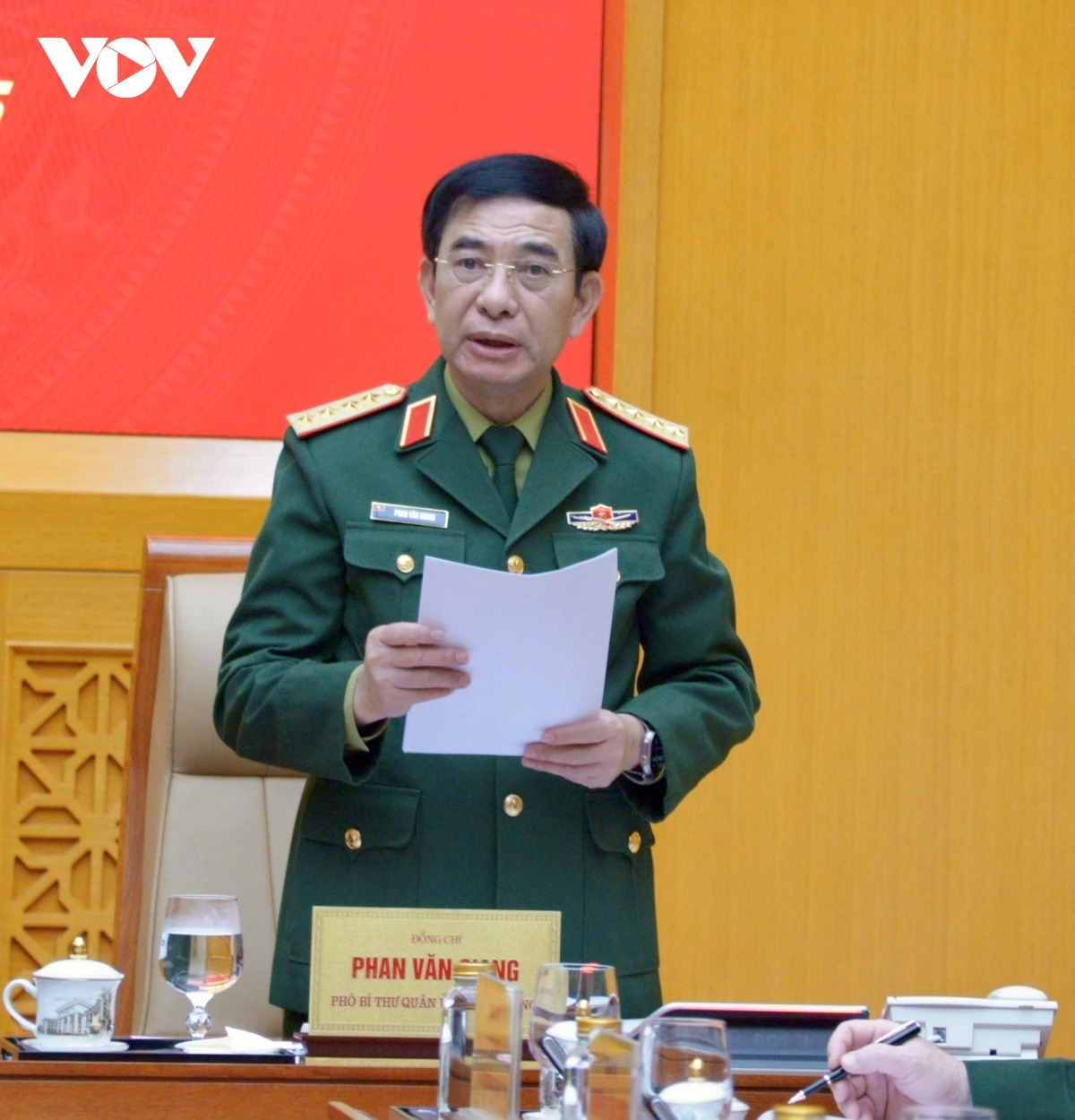 Đại tướng Phan Văn Giang phát biểu