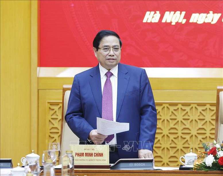 Thủ tướng Phạm Minh Chính phát biểu - Ảnh: TTXVN Thủ tướng Phạm Minh Chính phát biểu - Ảnh: TTXVN