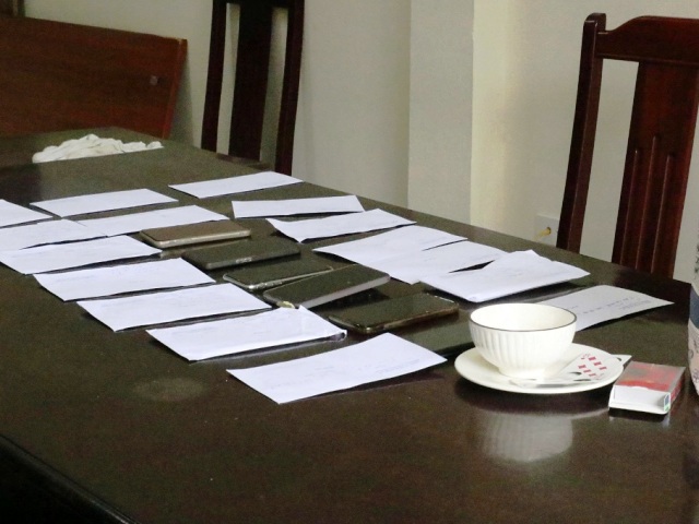 Tang vật vụ án thu giữ được trong vụ án.