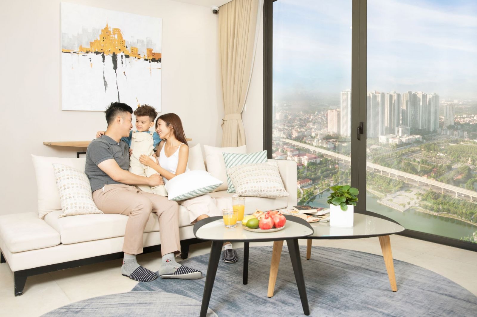 Thiết kế căn hộ thân thiện và thoáng đạt, cho phép mọi hoạt động gắn kết, học tập, làm việc và vui chơi của cả gia đình