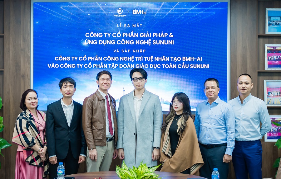 SunUni Global Group thành lập SunUni Tech và sáp nhập BMH-AI