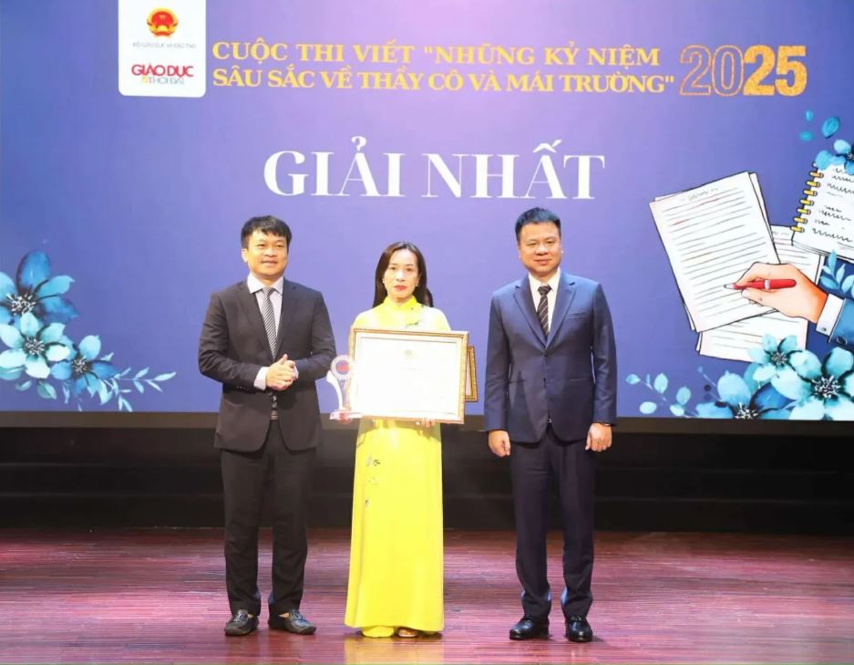 Gần 90.000 tác phẩm tranh giải cuộc thi viết về thầy cô và mái trường năm 2025