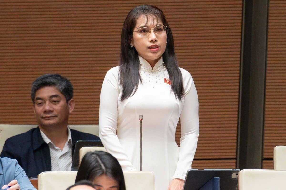 Đại biểu Châu Quỳnh Dao, đoàn An Giang (Ảnh: Quốc hội)