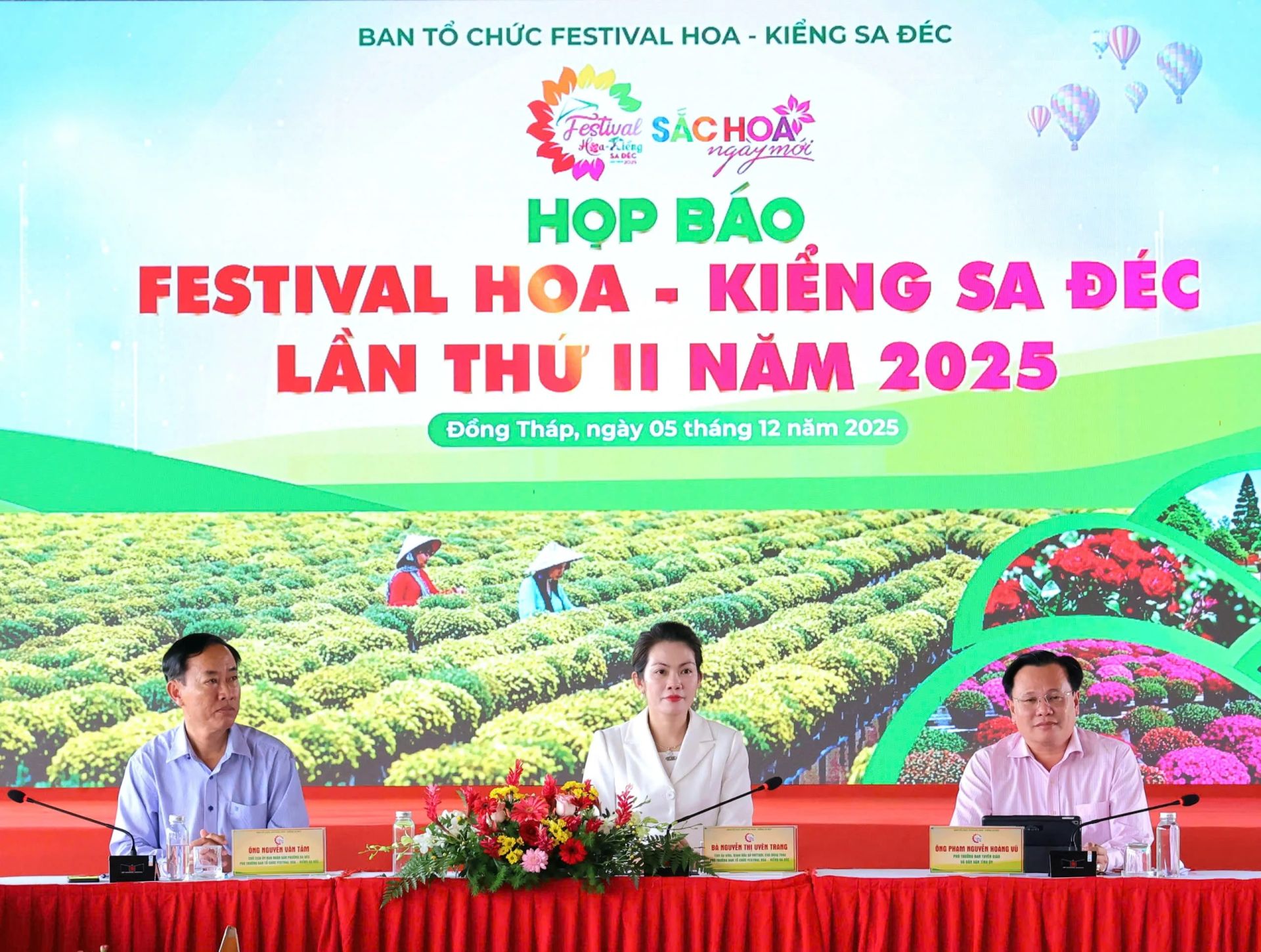 họp b&aacute;o Festival Hoa - Kiểng Sa Đ&eacute;c lần thứ II năm 2025.