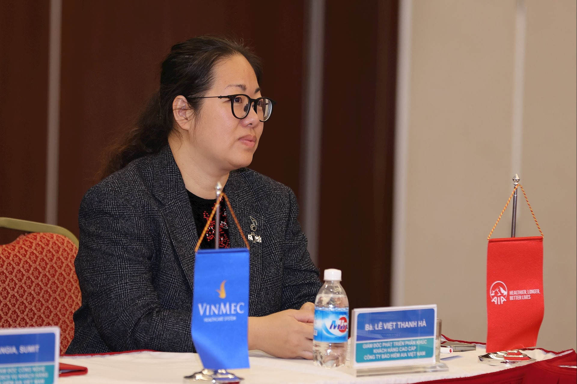 Bà Lê Việt Thanh Hà, Giám đốc Phân khúc Khách hàng cao cấp AIA Việt Nam Bà Lê Việt Thanh Hà, Giám đốc Phân khúc Khách hàng cao cấp AIA Việt Nam