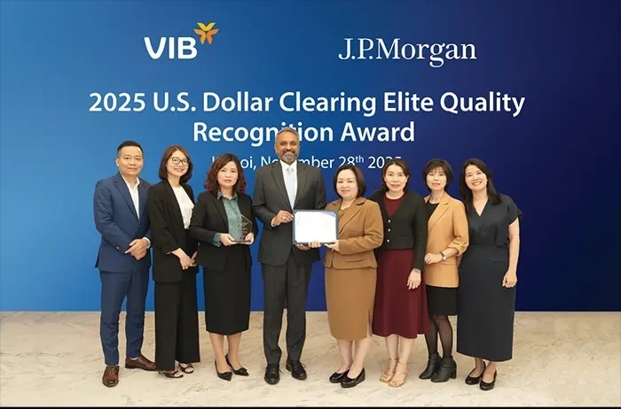 VIB được vinh danh Giải thưởng “Chất lượng Thanh toán quốc tế xuất sắc năm 2025”