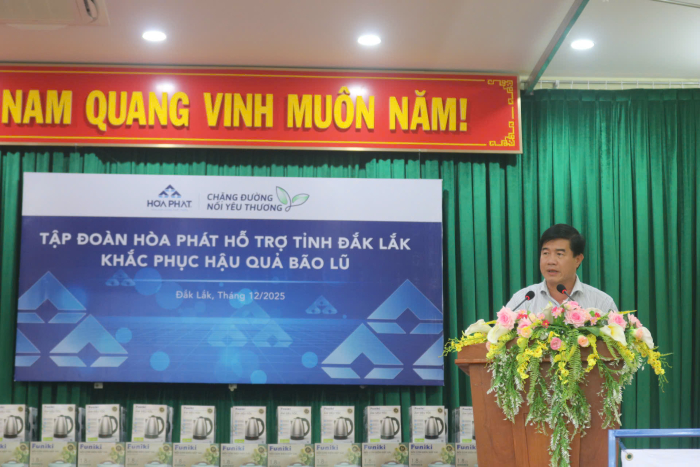 Ông Nguyễn Thiên Văn, Phó Chủ tịch UBND tỉnh Đắk Lắk phát biểu tại chương trình. Ảnh: HPG Ông Nguyễn Thiên Văn, Phó Chủ tịch UBND tỉnh Đắk Lắk phát biểu tại chương trình. Ảnh: HPG