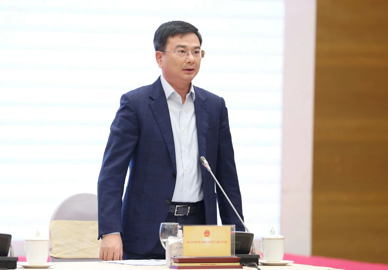 Phó Thống đốc NHNN Phạm Thanh Hà thông tin về giải pháp điều hành chính sách tiền tệ (Ảnh: VGP). Phó Thống đốc NHNN Phạm Thanh Hà thông tin về giải pháp điều hành chính sách tiền tệ (Ảnh: VGP).