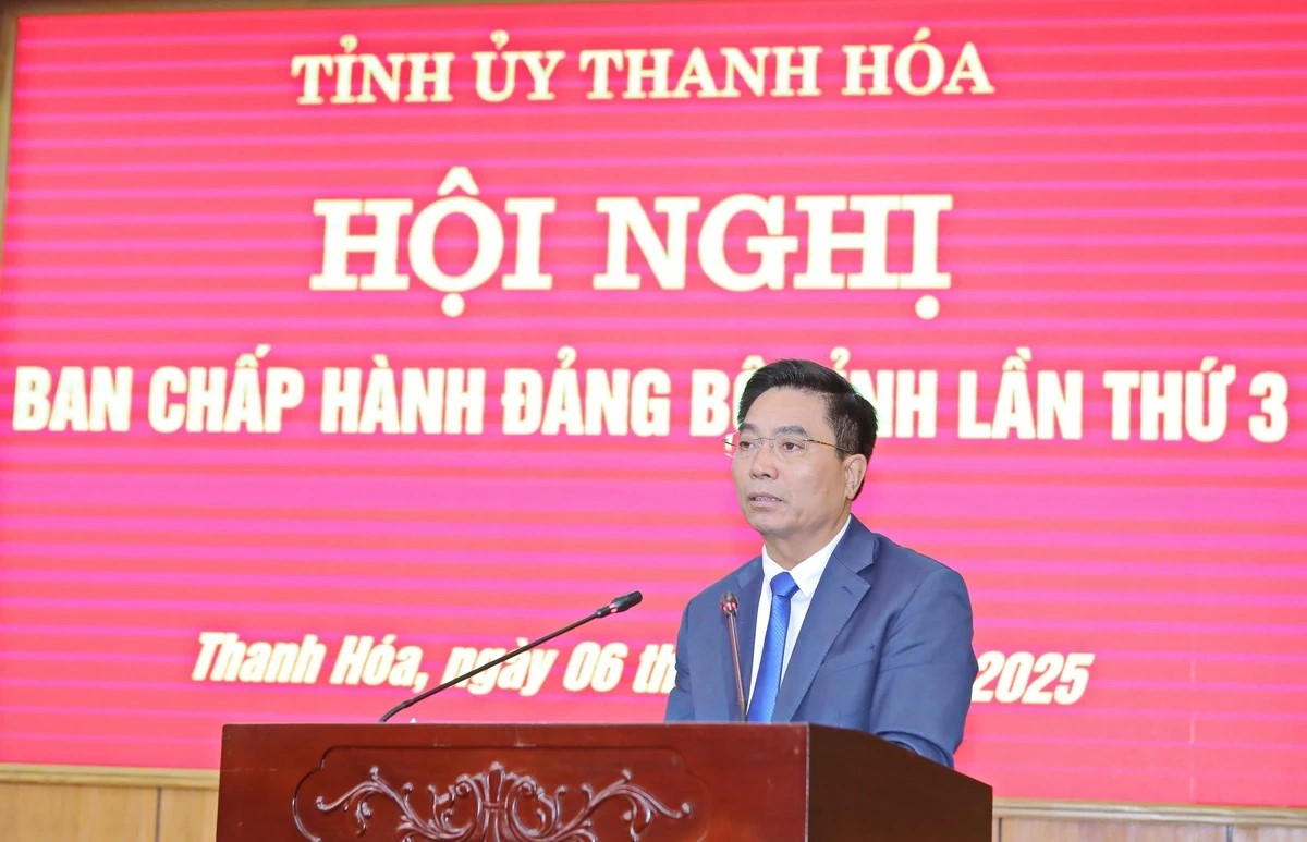 B&iacute; thư Tỉnh ủy Nguyễn Do&atilde;n Anh ph&aacute;t biểu kết luận hội nghị.