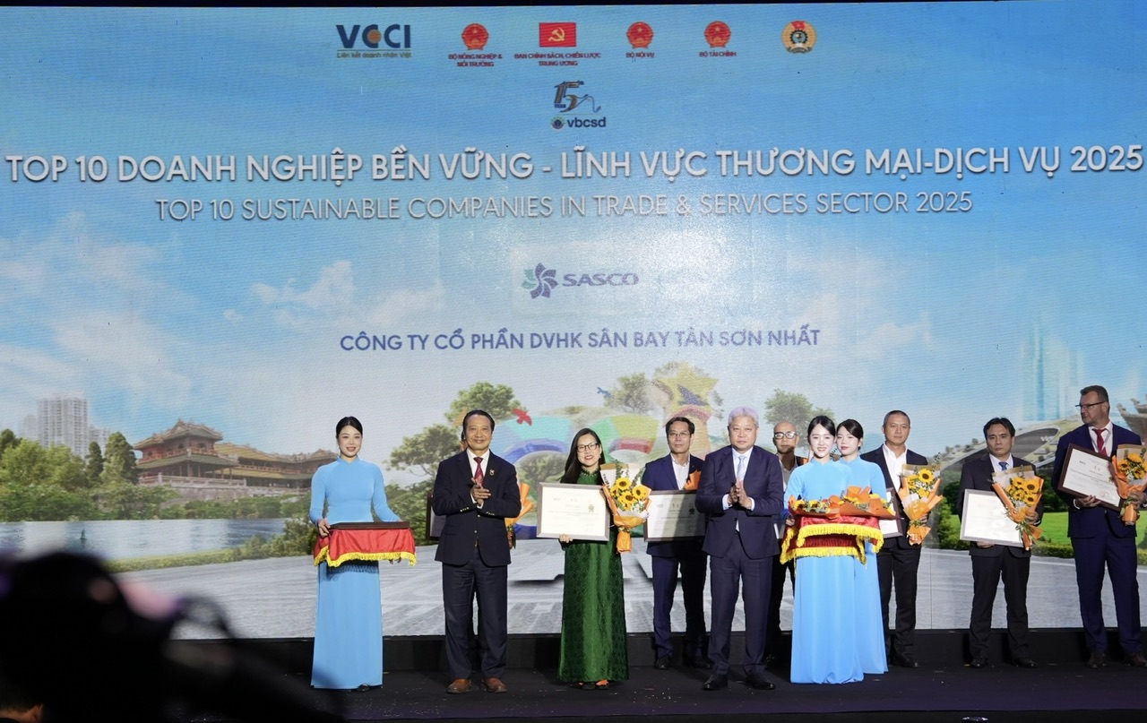 SASCO - 10 năm liên tiếp trong Top 10 Phát triển bền vững Việt Nam