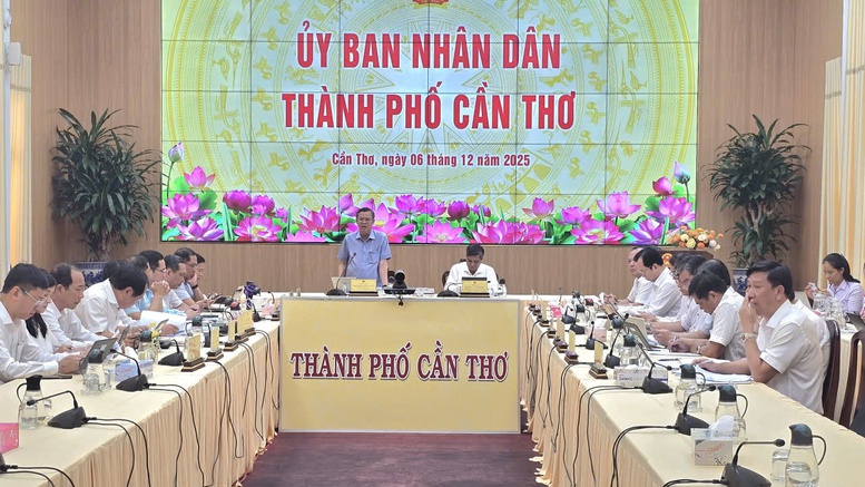 Cần Thơ đánh giá tăng trưởng 2025 và đặt mục tiêu GRDP 10-10,5% năm 2026
