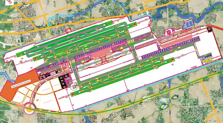 Coteccons tham gia dự án sân bay Gia Bình