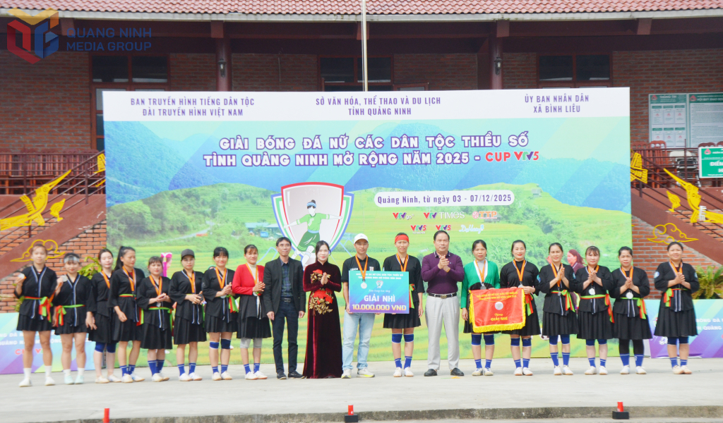 BTC trao giải nhì cho đội Mông Dương. BTC trao giải nhì cho đội Mông Dương.