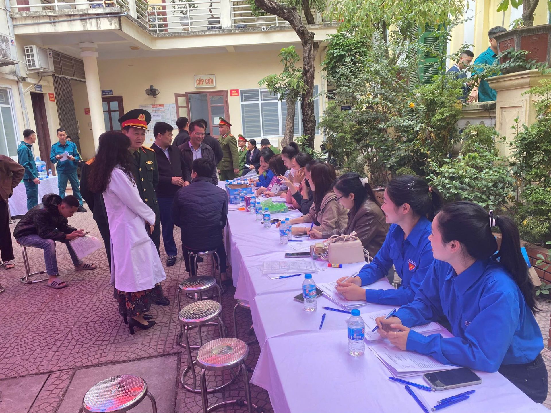 Phường Hồng An tổ chức khám sức khỏe nghĩa vụ quân sự năm 2026