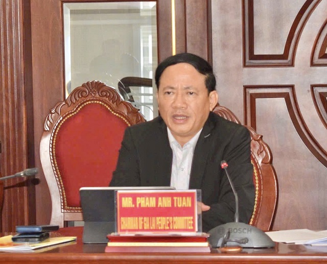 Ông Phạm Anh Tuấn phát biểu tại buổi làm việc. Ảnh: TTXTĐT