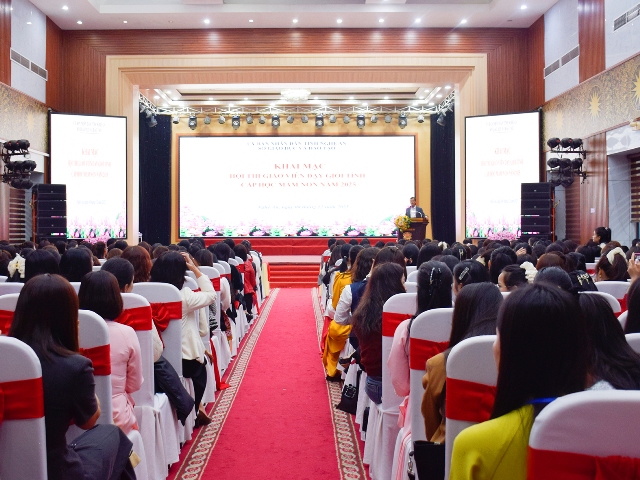 Nghệ An: 362 giáo viên mầm non tham gia Hội thi giáo viên dạy giỏi tỉnh