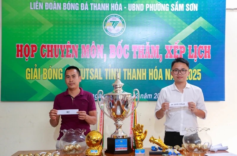 Bốc thăm chia bảng, xếp lịch thi đấu Giải bóng đá Futsal tỉnh Thanh Hóa năm 2025