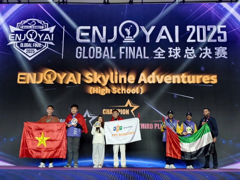 Học sinh Việt Nam tỏa sáng tại Enjoy AI 2025 với loạt huy chương quốc tế