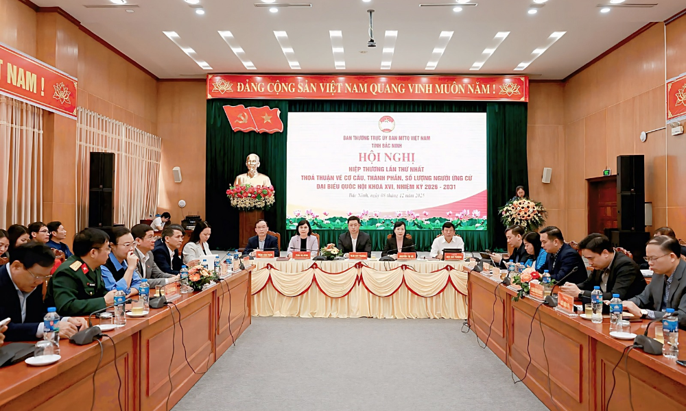 Quang cảnh hội nghị hiệp thương.