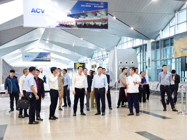 Nghệ An thúc đẩy tiến độ các dự án trọng điểm tại Cảng hàng không quốc tế Vinh