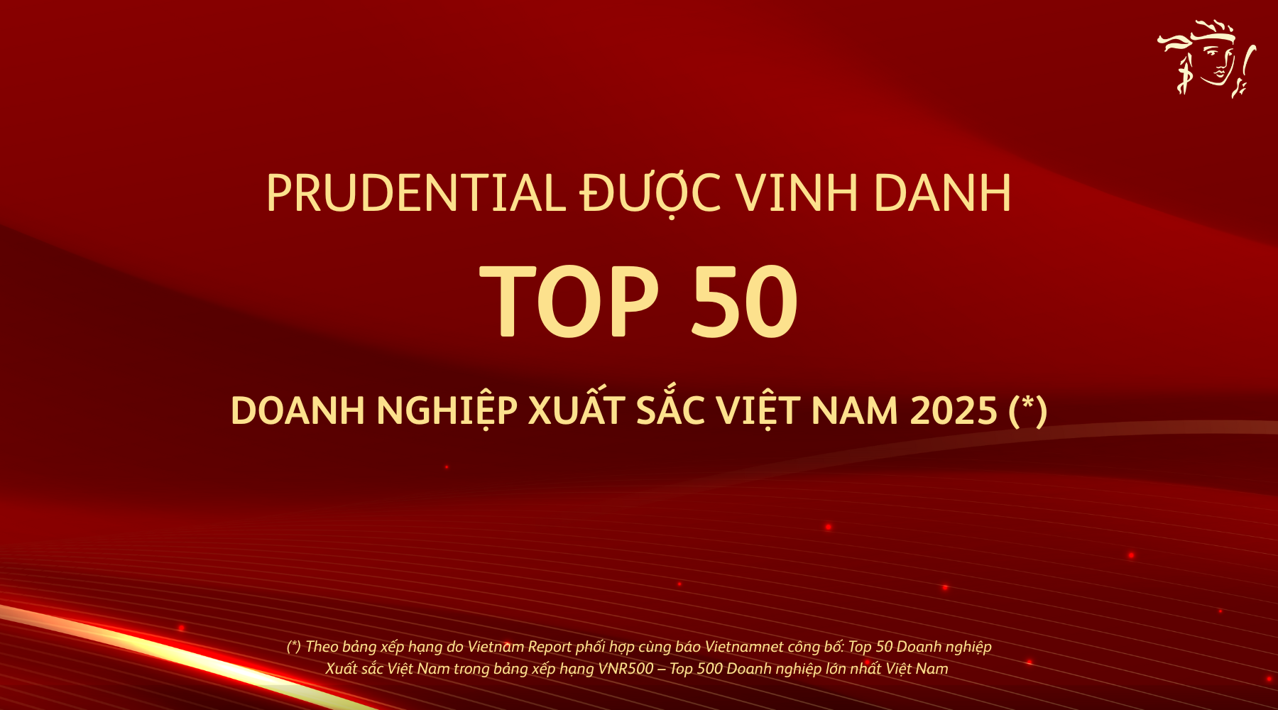 Prudential tiếp tục lọt Top 50 Doanh nghiệp Xuất sắc Việt Nam 2025 Prudential tiếp tục lọt Top 50 Doanh nghiệp Xuất sắc Việt Nam 2025