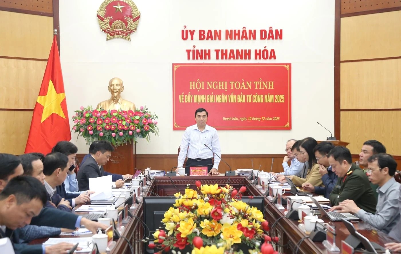 Thanh Hóa đứng thứ 3 toàn quốc về kết quả giải ngân vốn đầu tư công theo kế hoạch Chính phủ giao