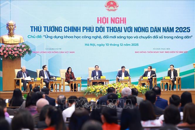 Thủ tướng Phạm Minh Chính đối thoại với nông dân năm 2025. Ảnh: Dương Giang/TTXVN Thủ tướng Phạm Minh Chính đối thoại với nông dân năm 2025. Ảnh: Dương Giang/TTXVN