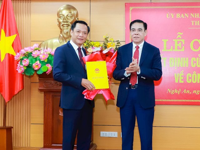 Nghệ An công bố quyết định bổ nhiệm Chánh Thanh tra tỉnh