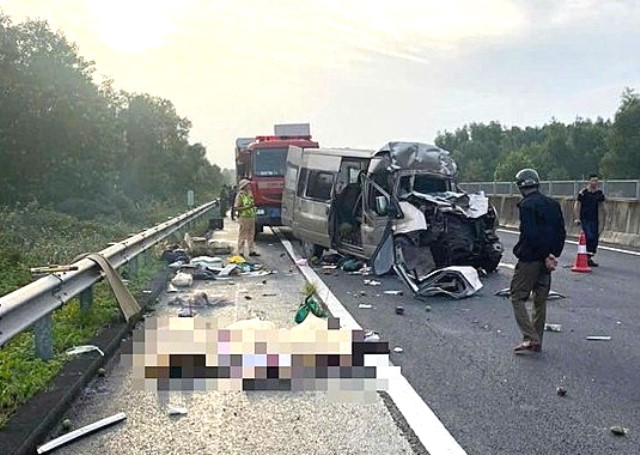 Hiện trường vụ tai tai nạn.