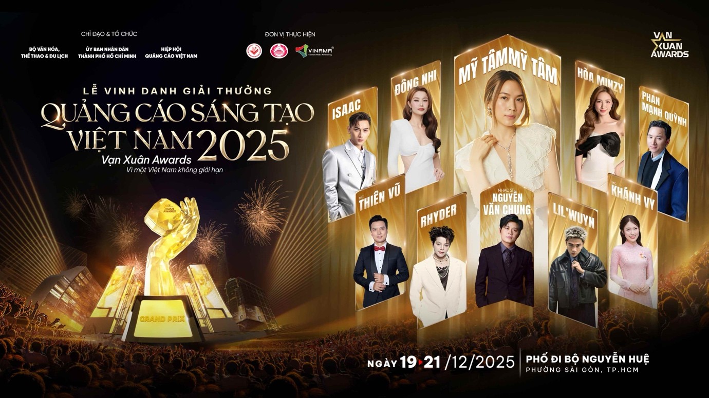 Vạn Xuân Awards 2025 rực cháy với concert quy tụ Mỹ Tâm và loạt sao Việt