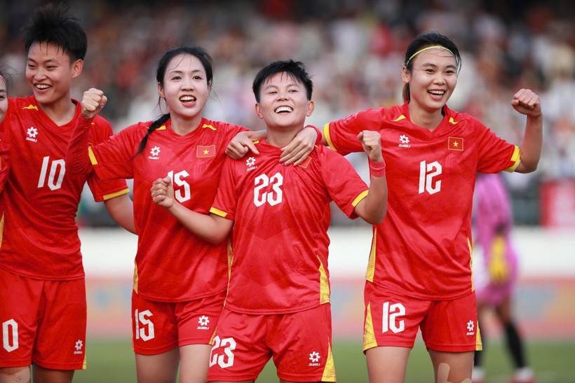 Tuyển Nữ Việt Nam đánh bại Myanmar, đoạt vé vào bán kết SEA Games 33