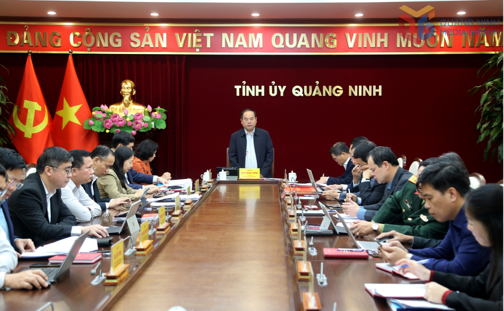 Hội nghị kiểm điểm các tập thể, cá nhân Ủy viên Ban Thường vụ Tỉnh ủy Quảng Ninh