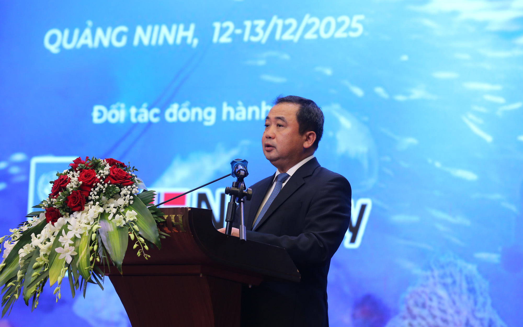 Bộ trưởng Bộ Nông nghiệp và Môi trường Trần Đức Thắng phát biểu khai mạc Diễn đàn. Bộ trưởng Bộ Nông nghiệp và Môi trường Trần Đức Thắng phát biểu khai mạc Diễn đàn.