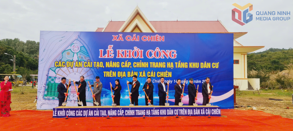 Quảng Ninh: Xã Cái Chiên khởi công 5 công trình chỉnh trang hạ tầng khu dân cư