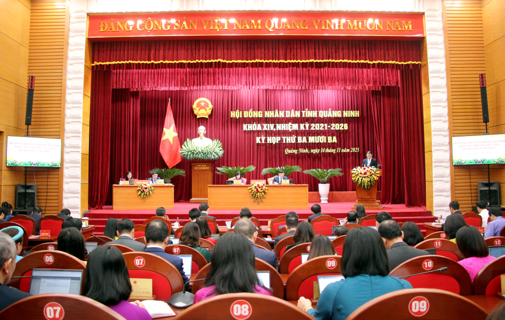 Ngày 15/12 diễn ra Kỳ họp thứ 34, HĐND tỉnh Quảng Ninh khóa XIV