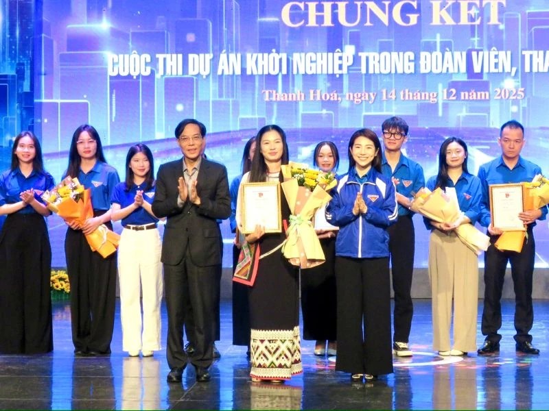 Thanh Hóa: Trao giải cuộc thi “Dự án khởi nghiệp trong đoàn viên, thanh niên năm 2025”