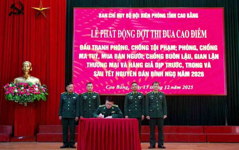 Cao Bằng: Phát động thi đua cao điểm đấu tranh phòng, chống tội phạm dịp cuối năm